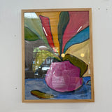 Out on a leaf Original painting LG8 Framed
