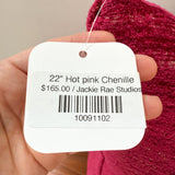 22" Hot pink Chenille