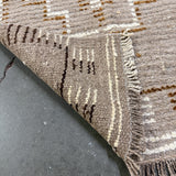 Beige/Brown Runner - 2'2x8'1