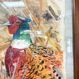 Framed Pheasant Watercolor