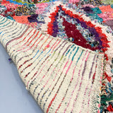 Vintage Colorful "Checkered" Moroccan Rug - 4'5x7'11