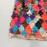 Colorful Vintage Boucherouite - 2'11x7'8