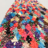 Colorful Vintage Boucherouite - 2'11x7'8