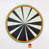Moon Clock Hex Painting 23 in.