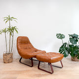 Percival Lafer Earth Chair + Ottoman - New Leather