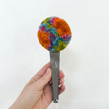 Oversized Scoop Puff | Orange + Green