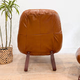 Percival Lafer Earth Chair + Ottoman - New Leather