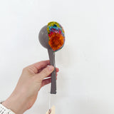 Oversized Scoop Puff | Orange + Green