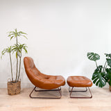 Percival Lafer Earth Chair + Ottoman - New Leather