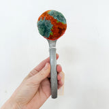 Vintage Arch Scoop Puff | Green + Orange