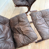 Pair of Westnofa Chairs + Ottoman