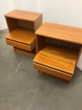 Pair of Teak Nightstands