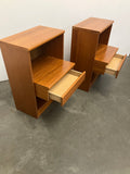 Pair of Teak Nightstands