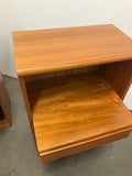 Pair of Teak Nightstands