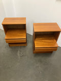 Pair of Teak Nightstands