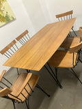 Vintage Wood w/ Wrought Iron Dining Set