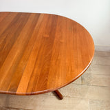 Solid Teak Dining Table w/ 1 Leaf