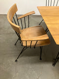 Vintage Wood w/ Wrought Iron Dining Set
