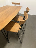 Vintage Wood w/ Wrought Iron Dining Set