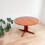 Solid Teak Dining Table w/ 1 Leaf