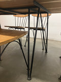 Vintage Wood w/ Wrought Iron Dining Set