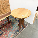 Walnut & White Oak Pedestal Table