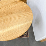 Walnut & White Oak Pedestal Table