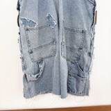 Vintage Denim Cut Off Overalls