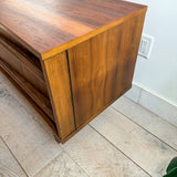 Long Low Walnut Credenza by Young