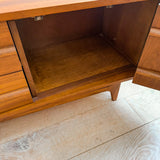 Long Low Walnut Credenza by Young