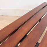 Pair of Mid Century Slat End Tables