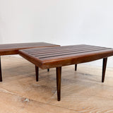 Pair of Mid Century Slat End Tables