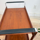 Danish Teak + Chrome Bar Cart