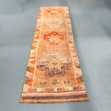 Turkish Runner - Orange/Blush 3'1x10'4