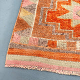 Turkish Runner - Orange/Blush 3'1x10'4