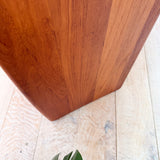 Solid Teak Tambour Roll Top Desk
