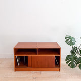 Teak Flip Top Media Console