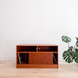 Teak Flip Top Media Console