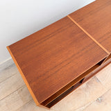 Teak Flip Top Media Console