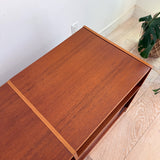 Teak Flip Top Media Console