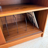 Teak Flip Top Media Console
