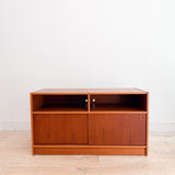 Teak Flip Top Media Console