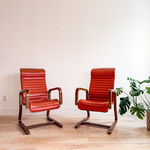 Pair of Thonet Lounge Chairs