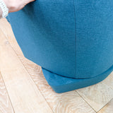 Pair of Vintage Swivel Chairs - New Teal Upholstery