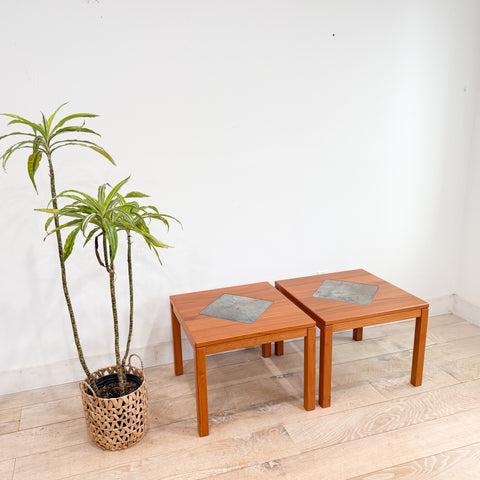 Pair of Gangso Mobler Teak End Tables
