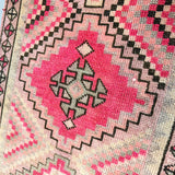 Turkish Runner - Mauve/Pink/Green 2'10x12'2