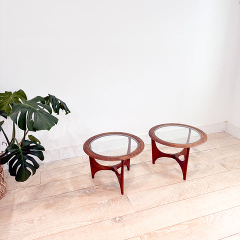 Pair of Petite Lane Sculpted End Tables