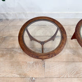 Pair of Petite Lane Sculpted End Tables