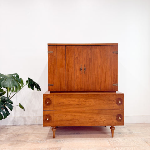 American of Martinsville Highboy Dresser