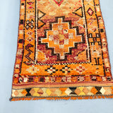 Turkish Runner - Orange/Red/Brown 2'8x12'9